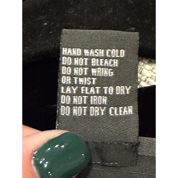 Notations Women’s Black 2 in 1 Black Velvet Cardigan Sheer Beaded Plus Sz 2X - Picture 9 of 9